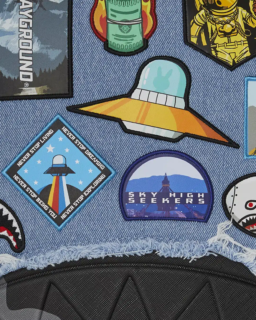 Denim Tear 3 am Patch BackPack - immagine 9