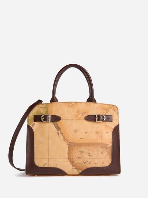 Valley Geo borsa a mano Mogano