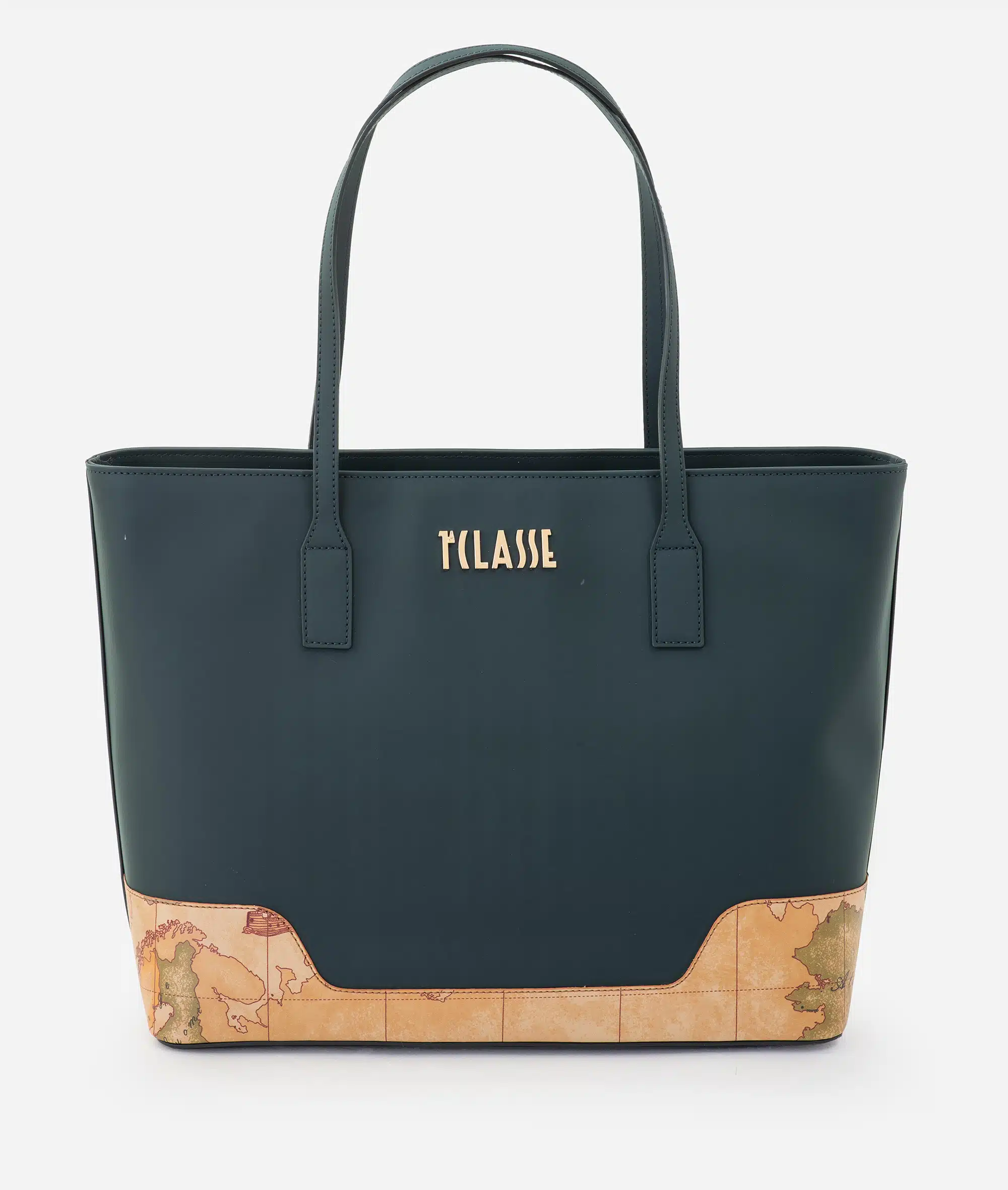 Frost Geo borsa shopping Verde Bottiglia