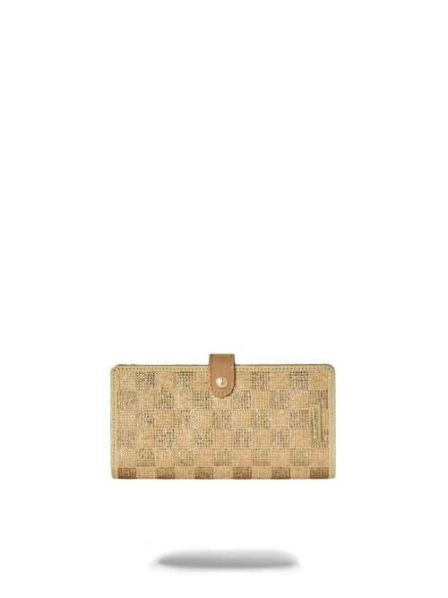 2 TONE GOLD TRINITY SINGLE FOLD WALLET