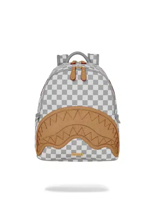 Embossed Cream Check Savage Backpack