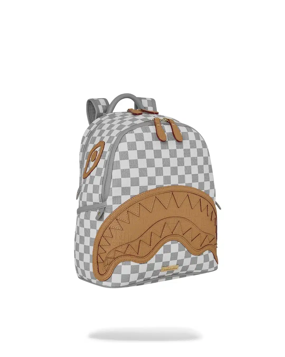Embossed Cream Check Savage Backpack - immagine 2