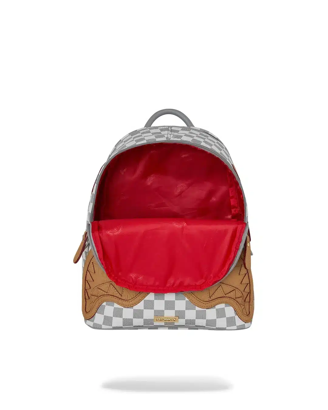 Embossed Cream Check Savage Backpack - immagine 4